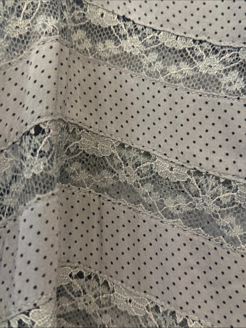 Free People Charcoal Lace-Trim Swing Tank - Picture 5 of 6